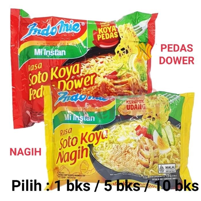 

Ready JT Indomie Soto Koya Baru Pedas Dower Nagih pilih
