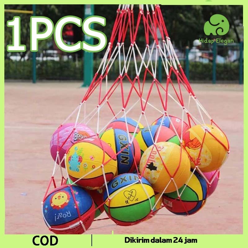 Tas Bola Besar Bag Jaring Tas Jaring Bola Basket Tas Jaring Penyimpanan Bola Keranjang Tas Jaring