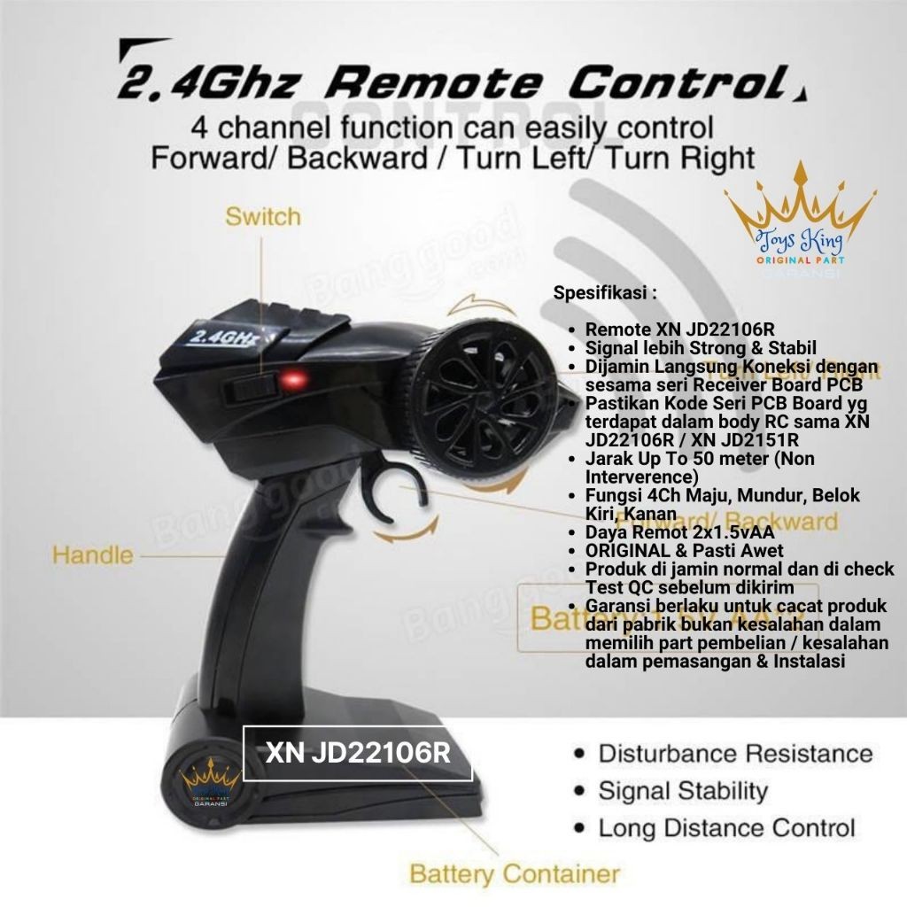 SSN68 Universal Combo Remote 2.4Gh Transmitter Receiver XN JD22106R / XN JD2151R Board / Modul PCB