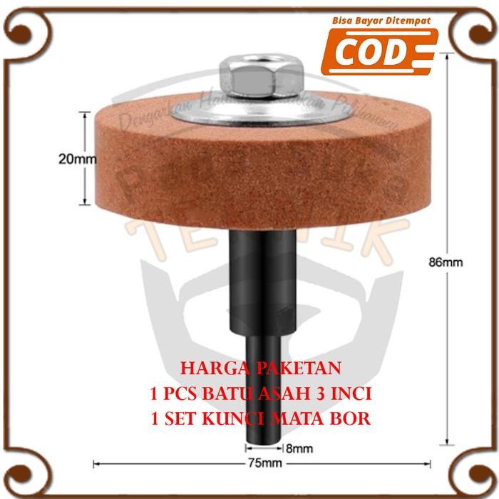 Adaptor Mata Bor Jadi Gerinda Alat Putar Batu Asah Poles Akik Gosok