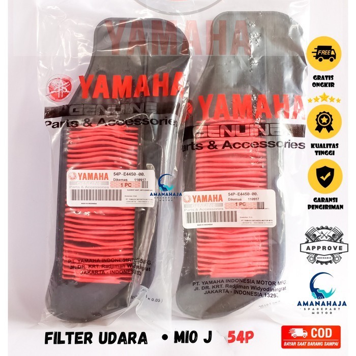 Filter Saringan Udara Yamaha Mio J (54P) Sparepart Original Motor Yamaha Sparepart Original Asli /