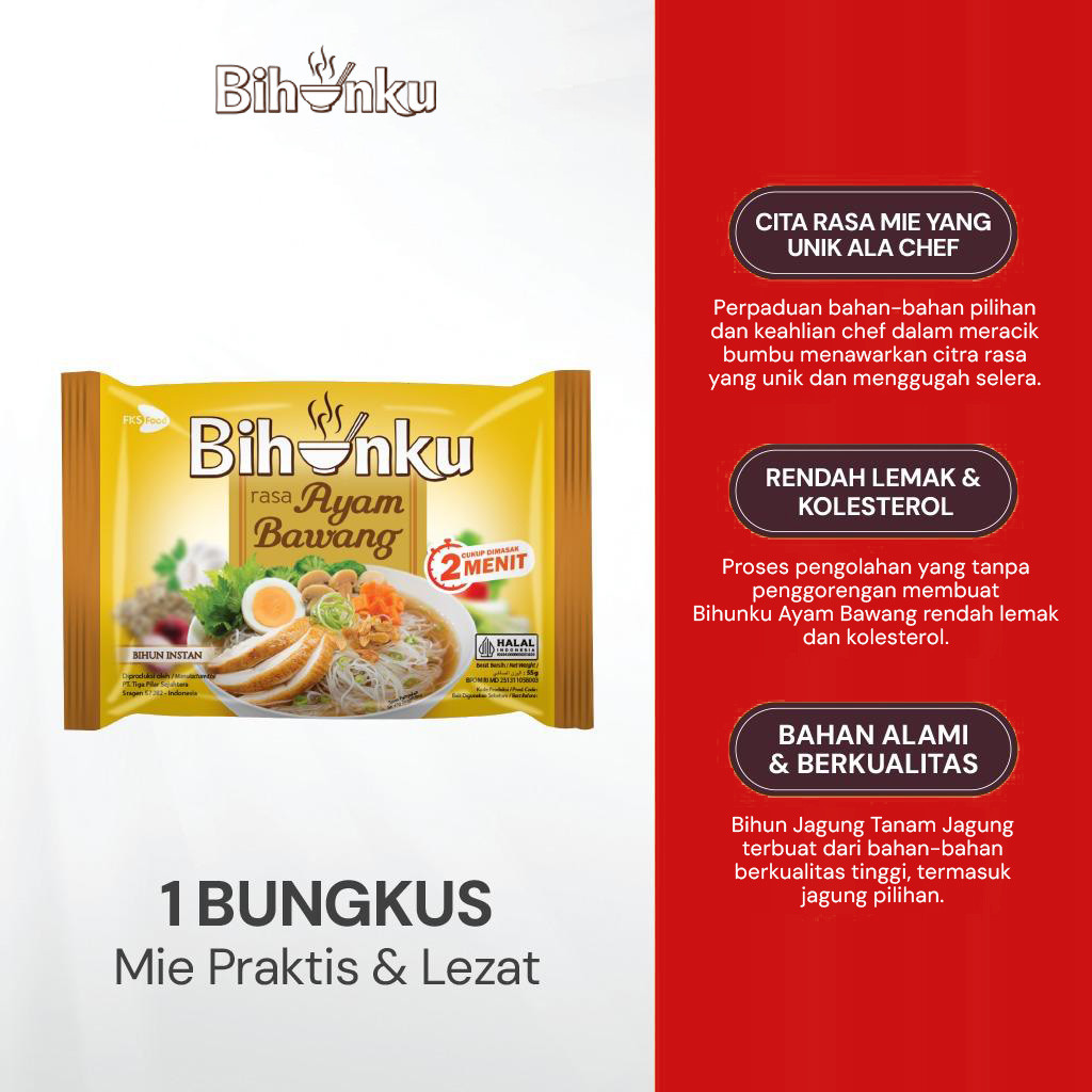 

Paket Bundling - Bihunku Instan - Ayam Bawang - 55gr - 6pcs