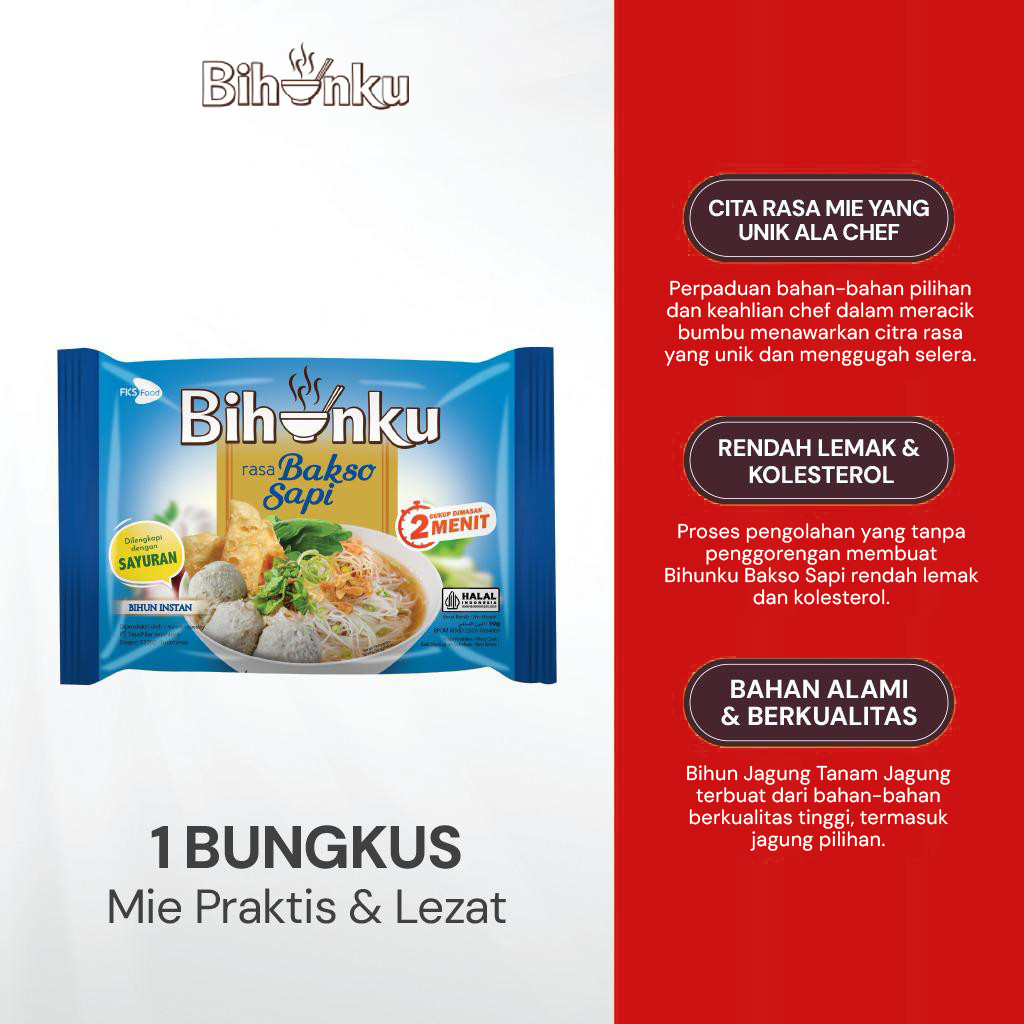 

Paket Bundling - Bihunku Instan - Bakso - 50gr - 6pcs