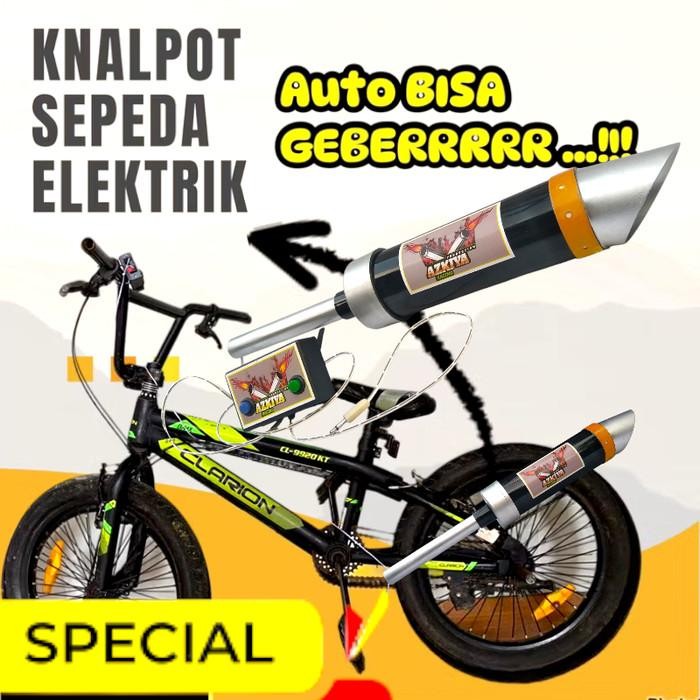 Knalpot sepeda anak elektrik suara moge zx250r auto bisa geber