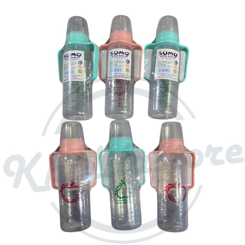 

New (6 Pcs) Botol Dot Sumo Gagang / Botol Susu Bayi Besar 250Ml Best Quality