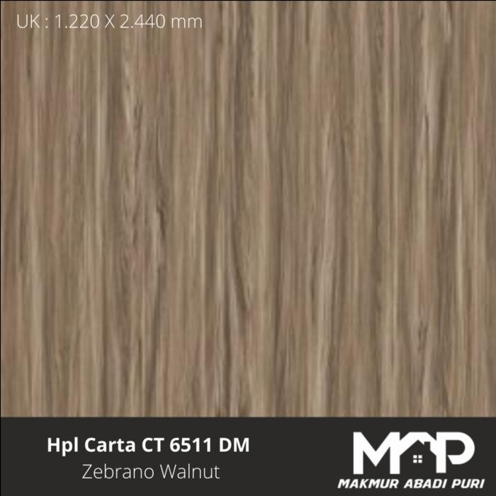 Hpl Carta CT 6511 DM ( Zebrano Walnut )