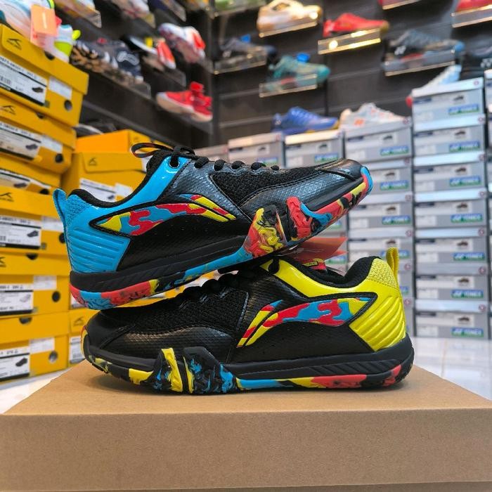 NEW SEPATU BADMINTON LINING SAGA LITE 09-SEPATU BULUTANGKIS FREE KAOS KAKI -SEPATU SAGA LITE X