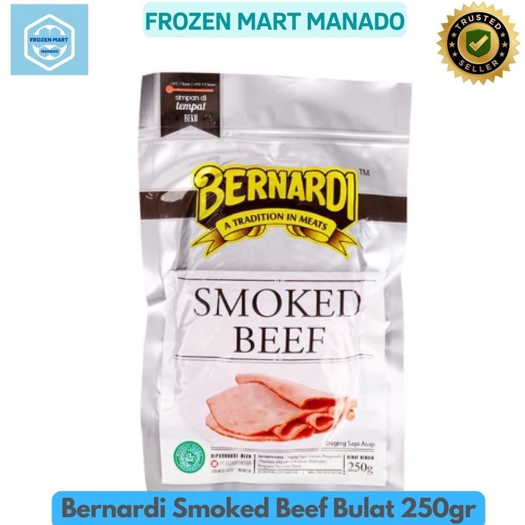 

Bernardi Smoked Beef Bulat 250gr - Frozen Food Tomohon