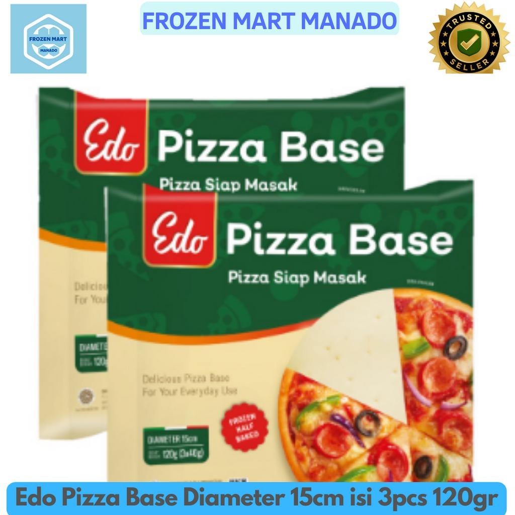 

Edo Pizza Base Diameter 15cm isi 3pcs 120gr - Frozen Food Tomohon
