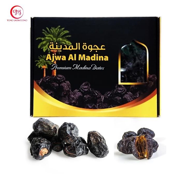 

Kurma Ajwa Aliyah Al Madinah 1 kg - Azwa Dates / Korma Nabi New