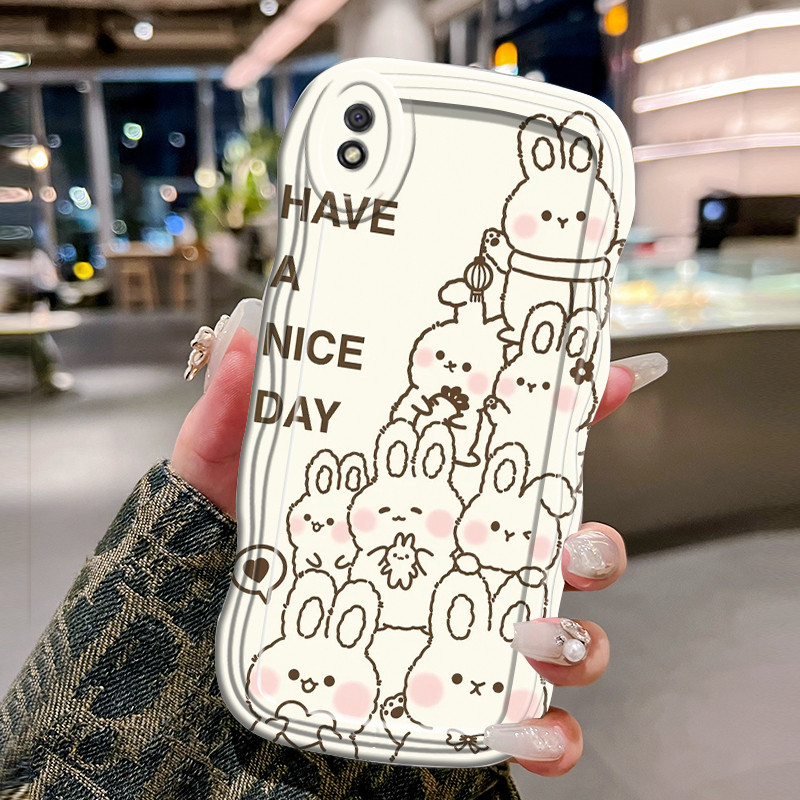 Casing Hp Untuk Xiaomi Redmi 9C NFC 9A 9T 10A POCO C3 C31 Case Krim gelombang Softcase Silikon Kesin