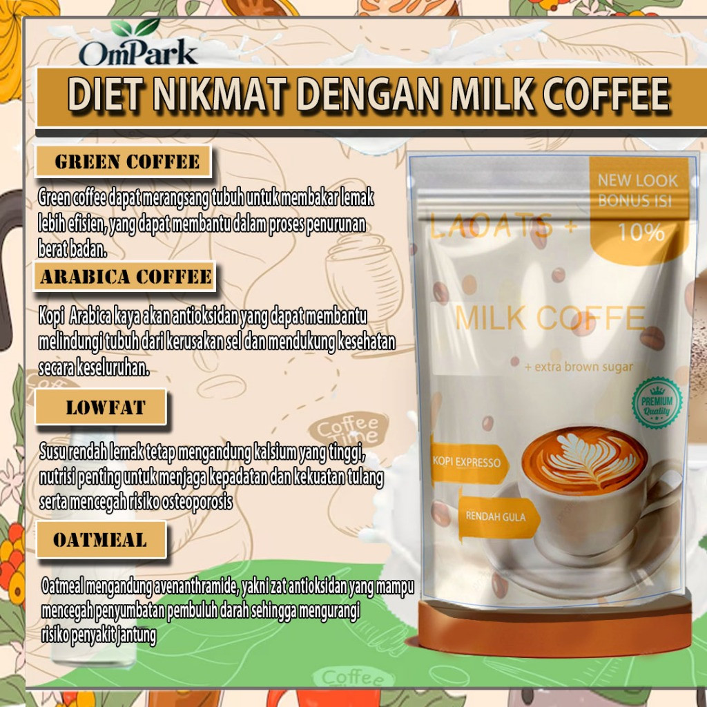 

PROMO Kopi Penurun Berat Badan Badan Kopi Bubuk Minuman Kopi Bubuk Murni Laoats