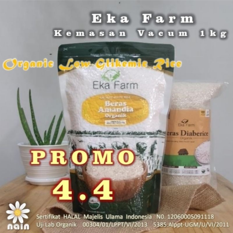 

Terlaris! Beras Organik EkaFarm 1kg