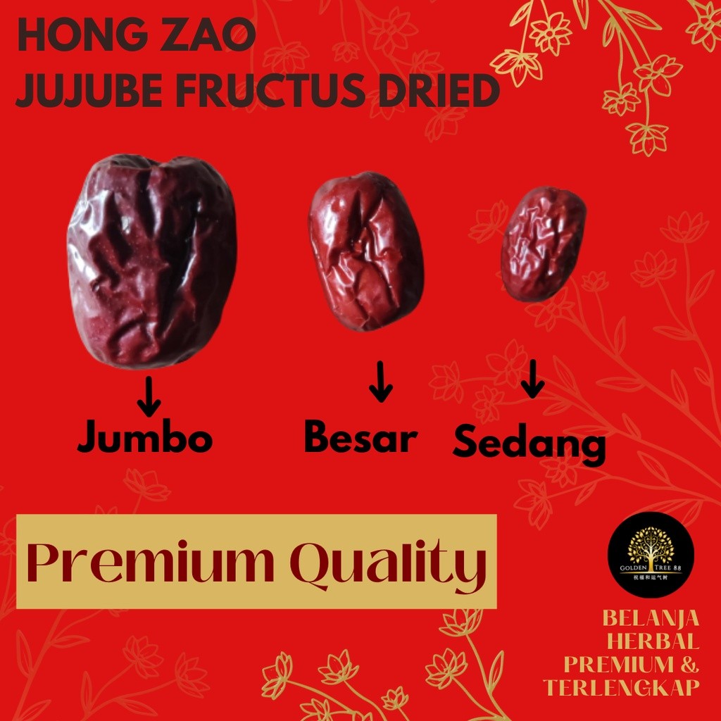 

Terlaris! gram Pum Angco Size Besar Hongzao Red Dates Hong zao Buah Jujube Fresh