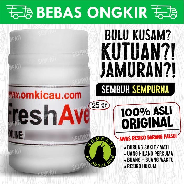 Fresh Aves Om Kicau Obat Burung Sakit Bulu Kusam Jamuran Kutuan