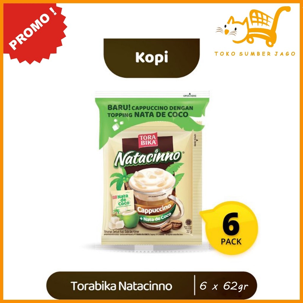 

PROMO Torabika Natacinno Kopi Pack 6 x 62gr