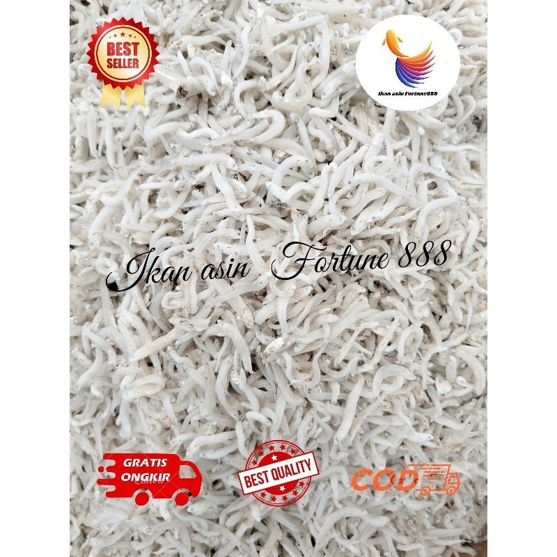 

Terlaris! Ikan asin Teri nasi putih kasar/teri nasi medan kasar/Pekbut kasar 1gram, gram, 250gram