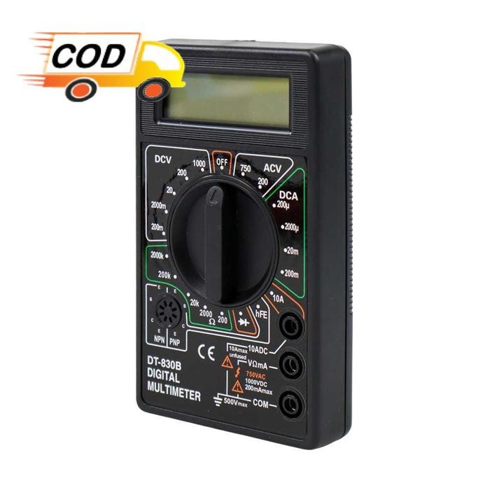 Alat Tes Tegangan AC DC Multimeter Digital LCD Multitester Resistensi Kapasitansi Frekuensi