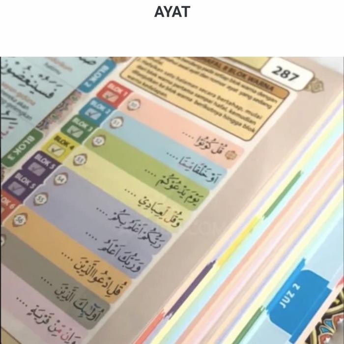 Al Quran Hafazan A4 8 Blok -Al quran Hafazan Perkata Latin 8 Blok A4