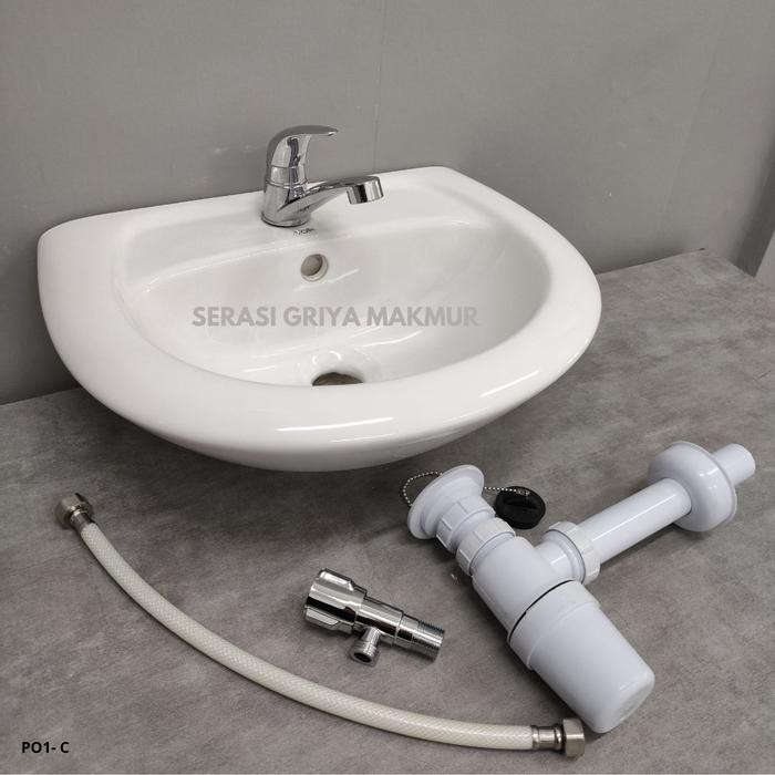 Wastafel Volk Komplit Set / Westafel Set Murah Terlaris