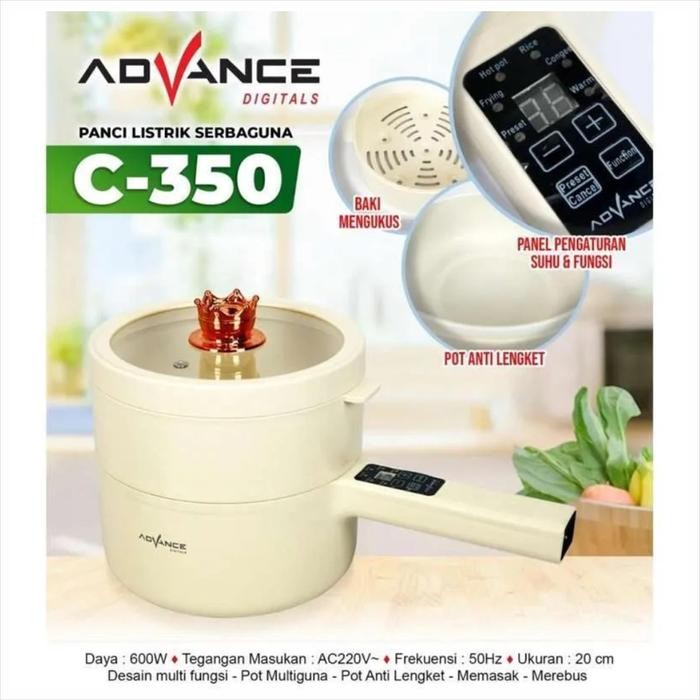 ADVANCE C-350 / C-350 WARMER STEAMER COOKER PANCI LISTRIK MULTIFUNGS