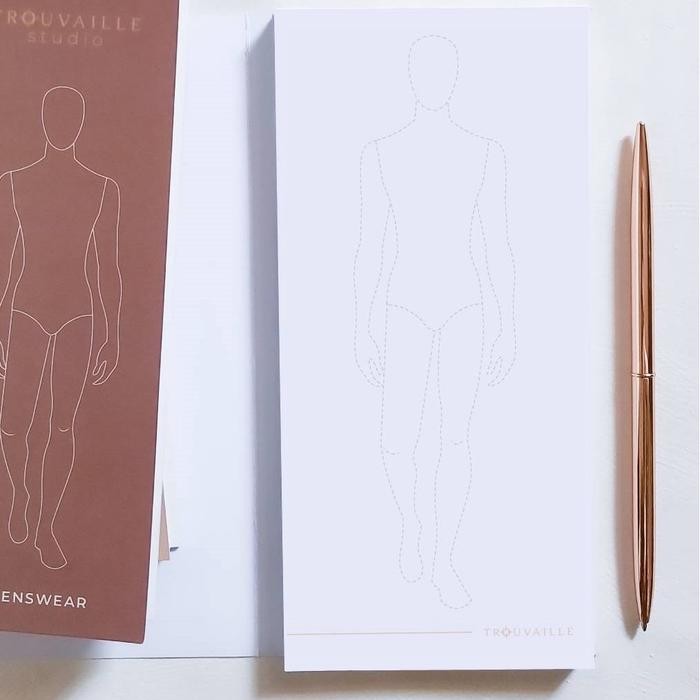 

Sketchbook Fashion Desain By Trouvaille Studio / Sketch Book For Designer Design Buku Sketsa