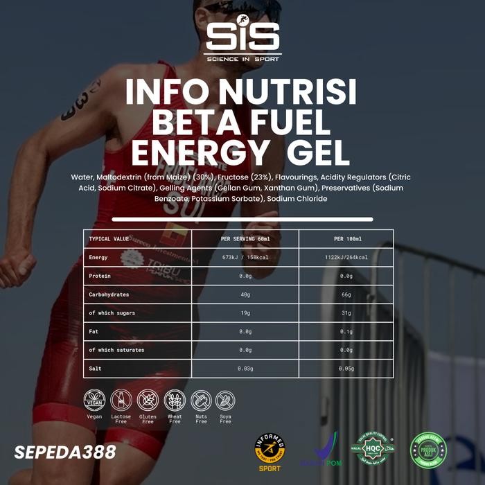 

Tjia Wu - Sis Beta Fuel Energy Gel 60Ml Paket Sis Gel