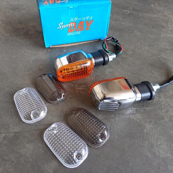 Lampu Sein Rx Mini Besi Reteng Cb Model Rx King Kecil Sanex Sirip