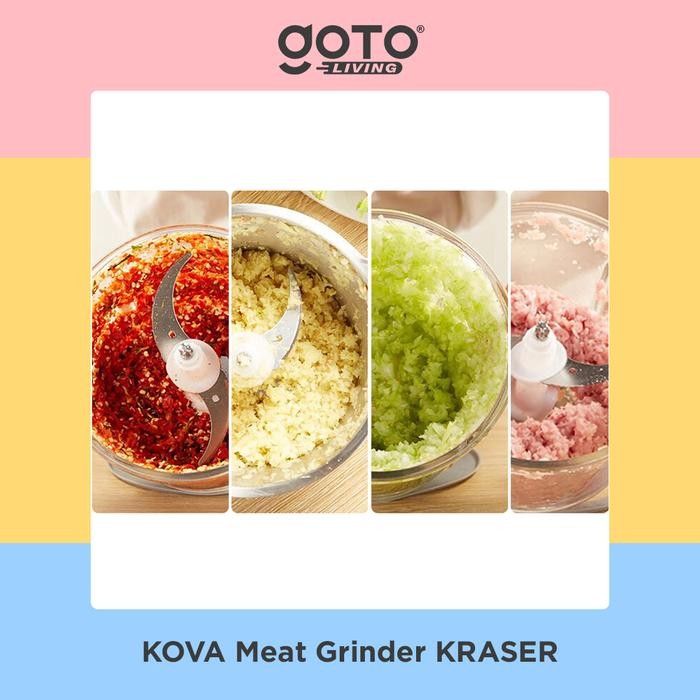 Kova Meat Grinder Kraser Blender Food Chopper Penggiling Daging Sayur