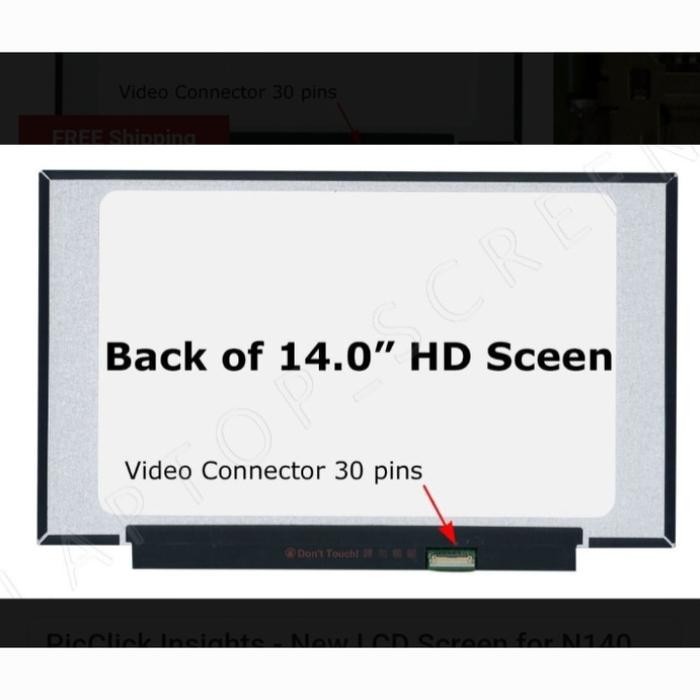 LAYAR LED LCD LAPTOP HP 245 G8 14 INCH 30 PIN HD