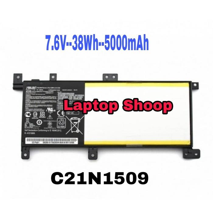 BATERAI LAPTOP ASUS A556 X556 FL5900 FL5900U C21N1509 ORIGINAL