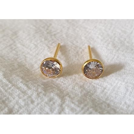 Giwang / tindik bayi emas muda - mata burung