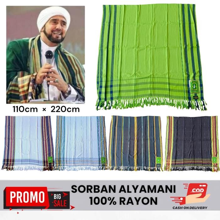 Murah Sorban Panjang Rida Alyamani Sorban Motif