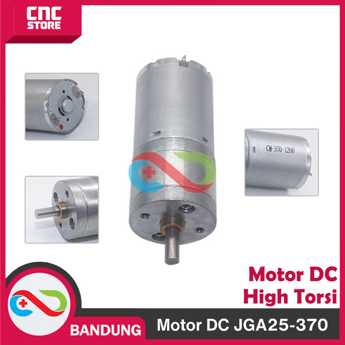 MOTOR DC GEARBOX JGA25-370 DC REDUCTION MOTOR HIGH SPEED 12V JGA25 370