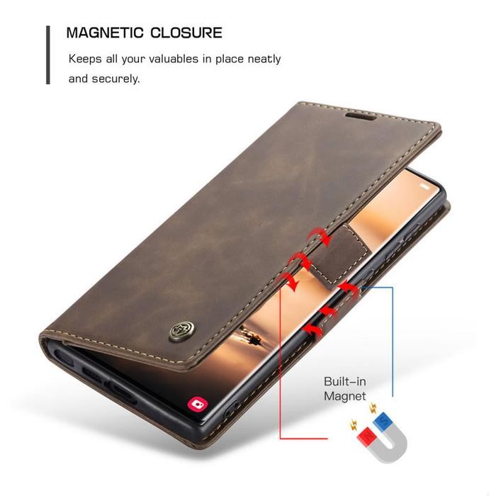 Casing CaseMe For Samsung S21 Ultra - S22 Ultra - S23 Ultra - S24 Ultra - S25 Ultra Flip Wallet