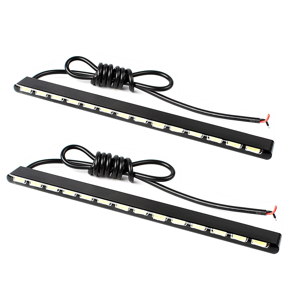2pcs 14 LEDs Led Strip Daytime Running Light Daylight SMD Car Styling Car DRL 7030