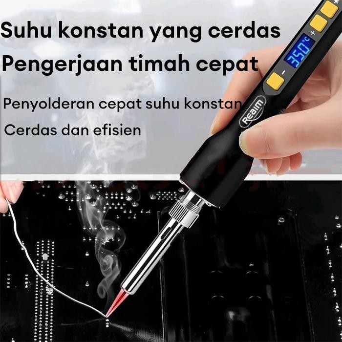 [Dekko Tools] Reaim Solder Tembak Listrik 60W Pantauan Digital Cerdas Temperature Control Justable