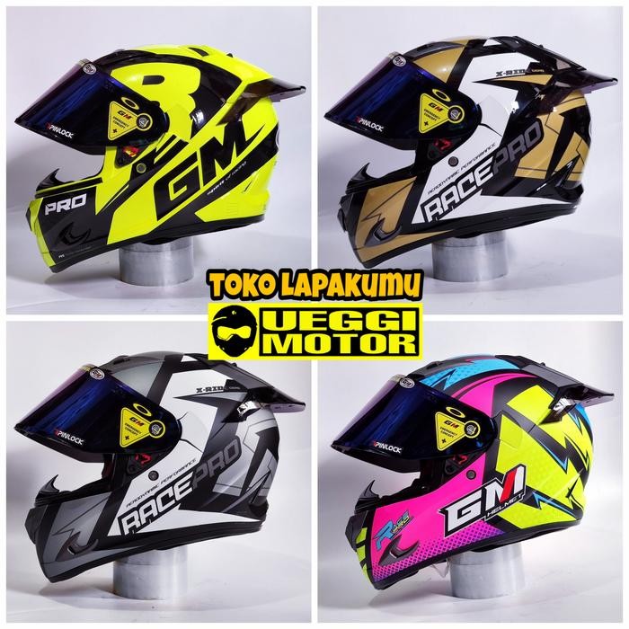 Helm Paket Ganteng Gm Race Pro Full Face