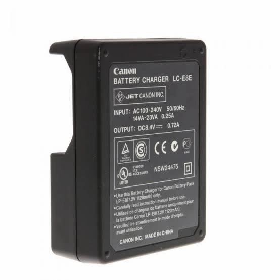 CHARGER CANON LC-E8 CAS FOR 550D 600D 650D 700D CESAN CANON LC-E8E KAMERA