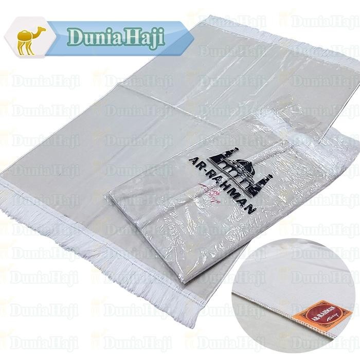 Sajadah Putih Polos Import Turki Besar Tebal Bludru Turkey Ekslusive
