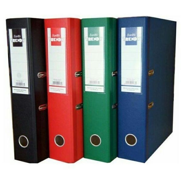

Ordner Bantex Trendy Warna Hitam Merah Hijau Biru Folio 1776 7Cm