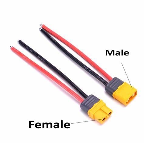 15Cm Kabel Konektor Xt60H Xt60 Dg Kabel Silicone 12Awg Male Female