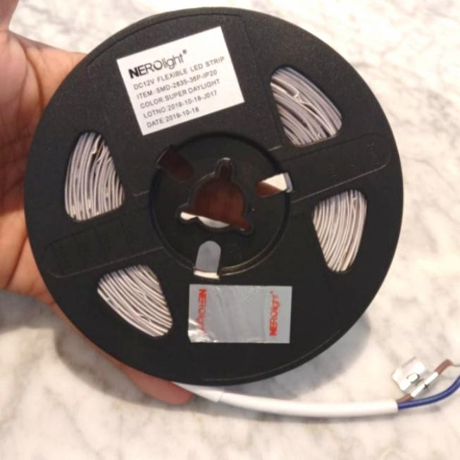 Led Strip Nero 18W Dc 12V 2835 36Led Flexible Strip Light