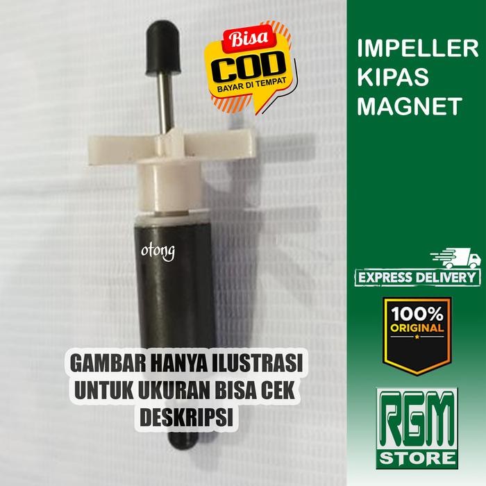 KIPAS IMPELLER MAGNET ROTOR MESIN POMPA CELUP SPAREPART AQUARIUM