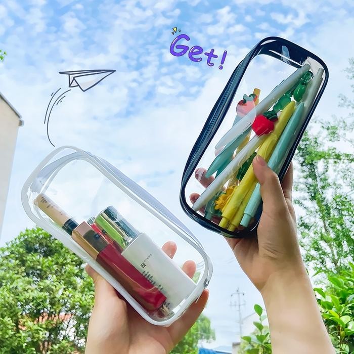 

KOTAK PENSIL TRANSPARAN TEMPAT PENSIL 3D ANTI AIR PENYIMPANAN PENSIL
