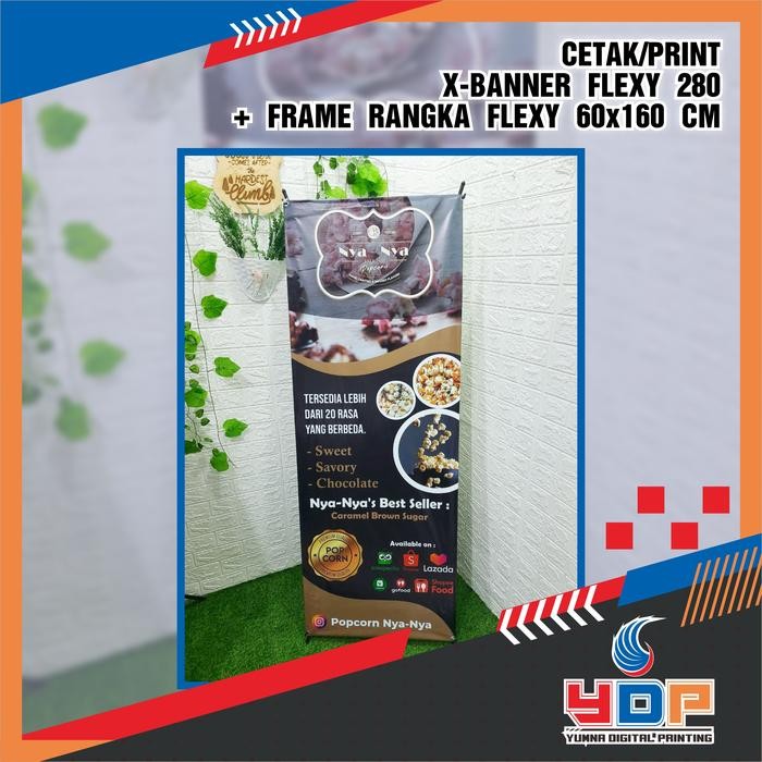 

Cetak/Print X-Banner Flexy 280 +Frame Rangka Flexy 60X160 Terlaris