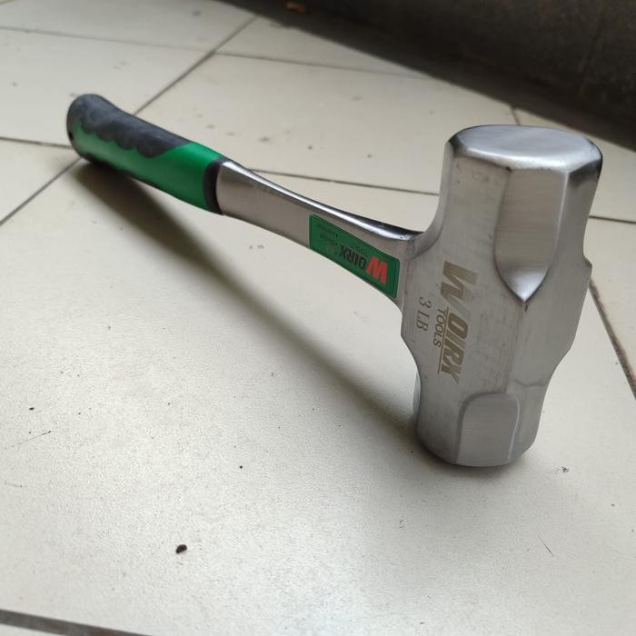 Terlaris Palu Godam Palu Batu Gagang Besi 2 Lb 1 Kg 3 Lb 1,5 Kg Woirx Ongkir Termurah