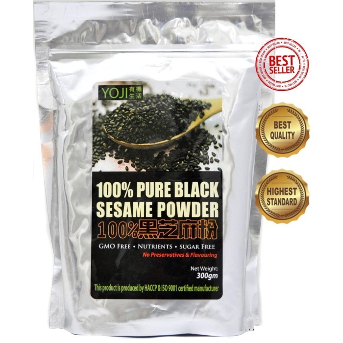 

SALE !!! YOJI 100% PURE BLACK SESAME POWDER 300G READYY