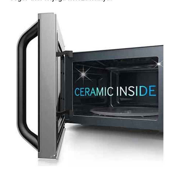 Samsung Microwave Me83M/Xse Ceramic Enamel Solo, 23 Liter