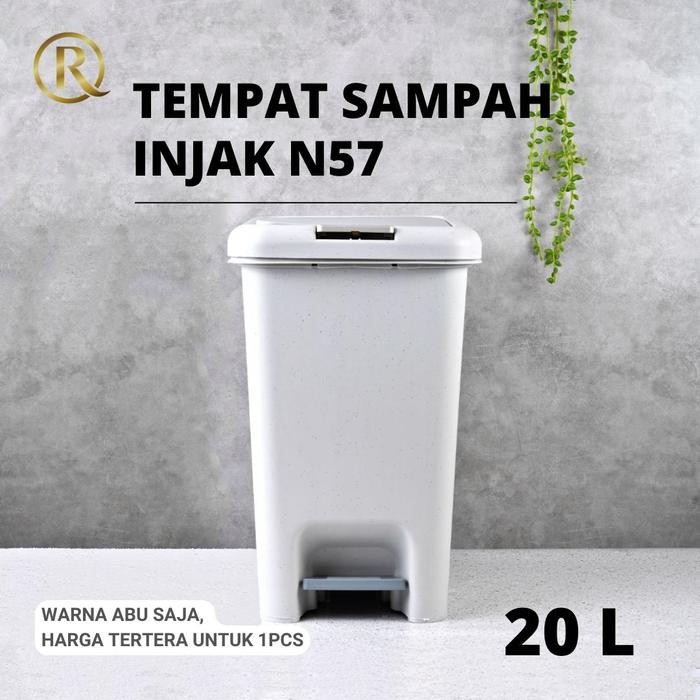 Tempat Sampah Injak N57 Tong Sampah Dapur Kamar Beedal 20L
